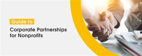 corporate charity partnerships|Guide To Corporate Partnerships For Nonprofits .